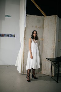 Backstage at Lutz Huelle RTW Spring 2020