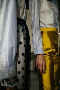 Backstage at Lutz Huelle RTW Spring 2020