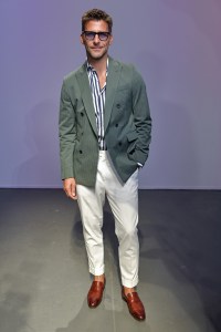 Johannes Huebl in the front row