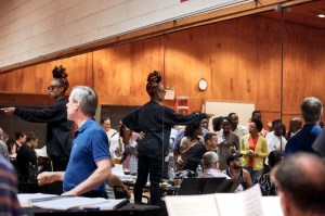 Camille A. Brown at a rehearsal of Porgy & Bess at the Met Opera.