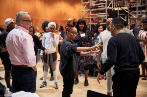 Camille A. Brown at a rehearsal of Porgy & Bess at the Met Opera.