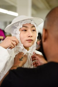Backstage at Claudia Li RTW Spring 2020