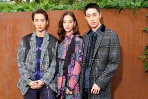 Chonlathorn Kongyingyong, Nuttanicha Dungwattanawanich and Thanapob Leeratanakajorn in the front rowCoach 1941 show, Front Row, Spring Summer 2020, New York Fashion Week, USA - 10 Sep 2019