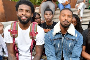 Kyrie Irving and Michael B. Jordan in the front rowCoach 1941 show, Front Row, Spring Summer 2020, New York Fashion Week, USA - 10 Sep 2019