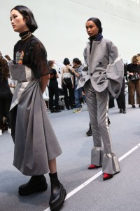 Backstage at Sacai RTW Spring 2020