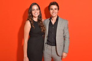 Anouchka Delon and Julien Dereims