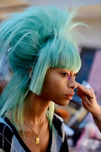 Backstage at Jeremy Scott RTW Spring 2020