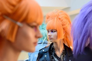 Backstage at Jeremy Scott RTW Spring 2020