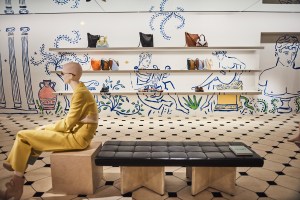 Inside Lanvin's Soho flagship.