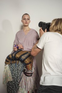 Backstage at Matty Bovan RTW Spring 2020