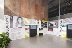 Guests viewed NikeÕs ÒMove to ZeroÓ activations illustrated with data from The Climate Lab, showing how sport and athlete performance is hindered by climate change.