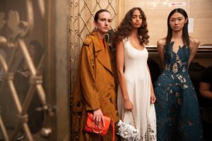 Backstage at Oscar de la Renta RTW Spring 2020