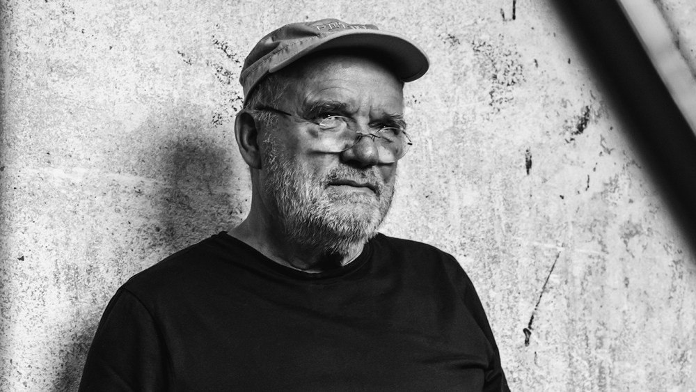 Peter Lindbergh photographed on set in Paris, October 3, 2016