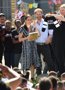 Prince Harry and Meghan Duchess of Sussex at the Justice Desk initiative in Nyanga township, Cape Town, South Africa
Prince Harry and Meghan Duchess of Sussex visit to Africa - 23 Sep 2019