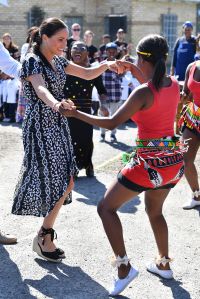 Meghan Duchess of Sussex at the Justice Desk initiative in Nyanga township, Cape Town, South Africa
Prince Harry and Meghan Duchess of Sussex visit to Africa - 23 Sep 2019
