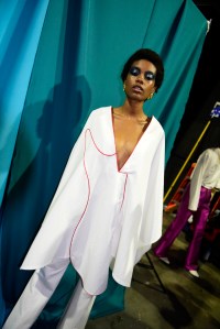 Backstage at Pyer Moss RTW Spring 2020