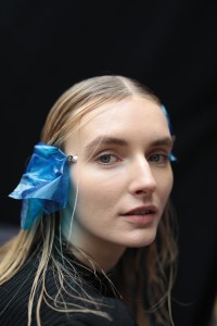 Backstage at Sally LaPointe RTW Spring 2020