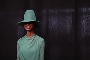 Backstage at Sally LaPointe RTW Spring 2020