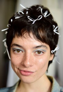 Backstage at Sandy Liang RTW Spring 2020