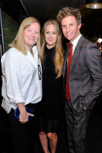 Sarah Burton, Hannah Redmayne and Eddie Redmayne