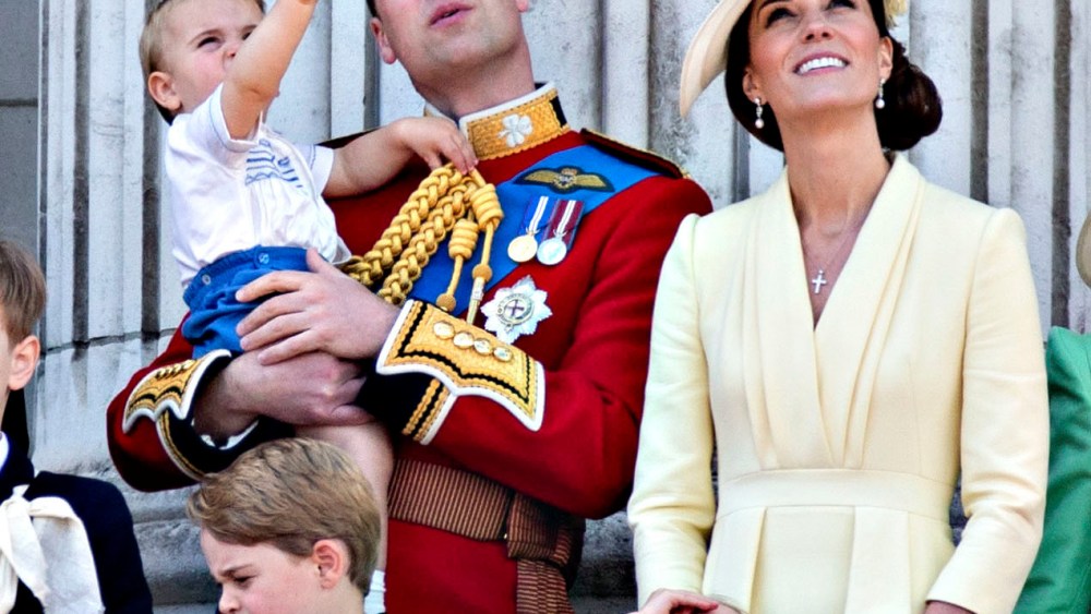 Trooping the Colour ceremony, Catherine Duchess of Cambridge wearing Alexander McQueen