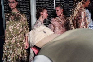 Backstage at Simone Rocha RTW Spring 2020