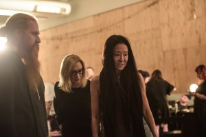 Backstage at Vera Wang RTW Spring 2020