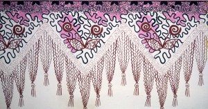 Zandra Rhodes, Chevron Shawl, 1969