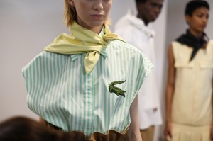 Backstage at Lacoste RTW Spring 2020