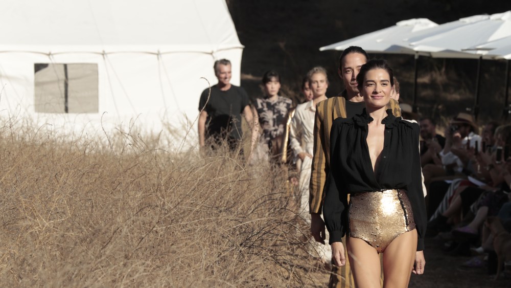 Ventura, CaPhoto by Elizabeth Lippman©10-12-2019Heidi Merrick showed her Spring 2020 collection in her raw land in the woods in Ventura, California.