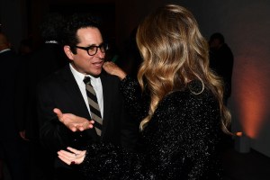 J.J. Abrams and Rita Wilson
