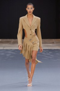 Model on the catwalk