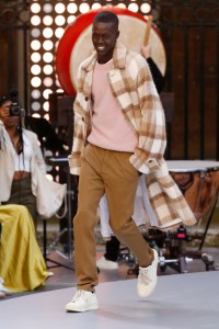Model on the catwalk