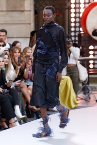 Model on the catwalk