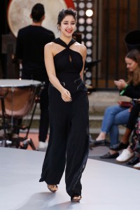 Model on the catwalk