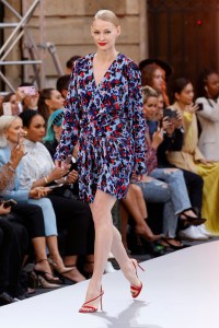 Model on the catwalk