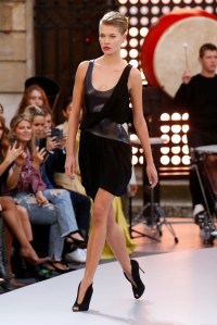Model on the catwalk