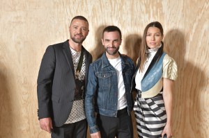Justin Timberlake, Nicolas Ghesquiere and Jessica Biel