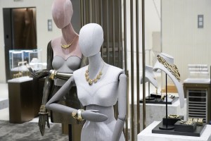 Jewelry on display at Nordstrom 57th Street.