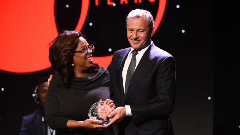 Oprah Winfrey and Robert Iger