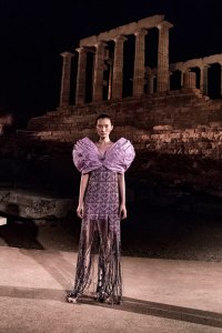 Mary Katrantzouwomenswear, summer 2020show 2Athens, Sounion, Temple of Poseidon
