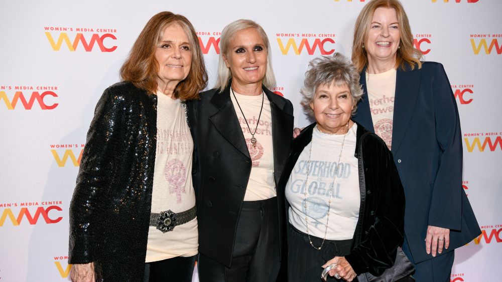 Gloria Steinem, Maria Grazia Chiuri, Robin Morgan and Julie BurtonWomen's Media Awards, Arrivals, The Mandarin Oriental Hotel, New York, USA - 22 Oct 2019