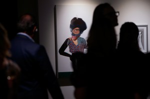 Atmosphere at the Take Home A Nude Auction at the New York Academy of Art.