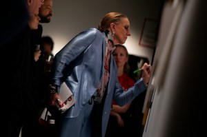 Atmosphere at the Take Home A Nude Auction at the New York Academy of Art.
