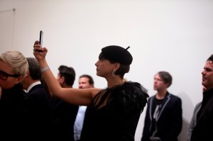 Atmosphere at the Take Home A Nude Auction at the New York Academy of Art.