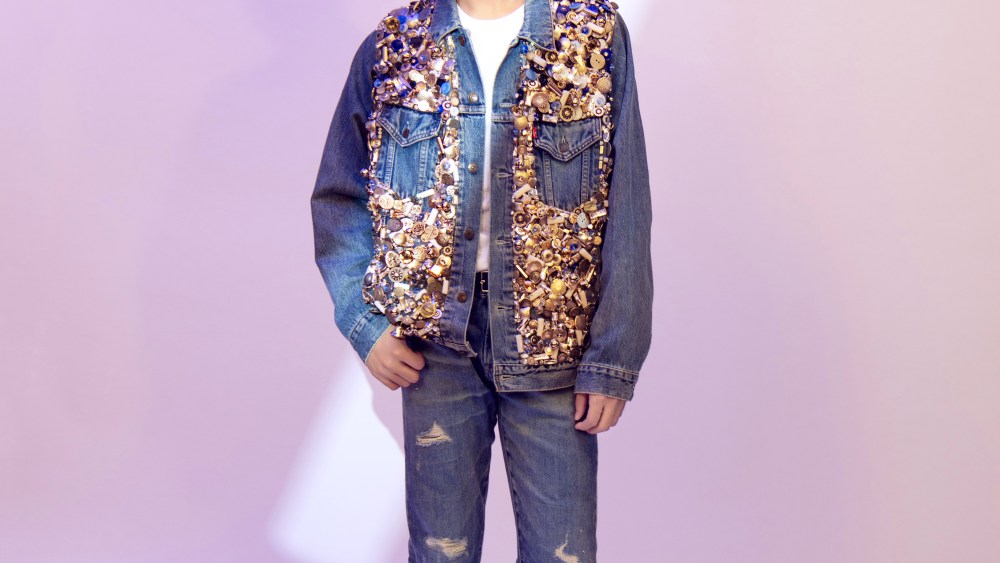 Xu Weizhou in bespoke Viktor & Rolf denim jacket