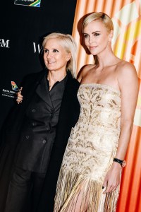 Maria Grazia Chiuri and Charlize Theron