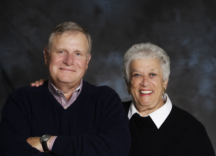 Gert Boyle with her son Tim.