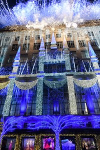 Saks' Frozen 2 themed holiday window.