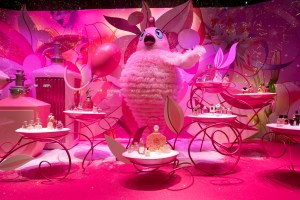 The window display at Printemps in Paris.